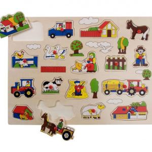 Houten inlegpuzzel