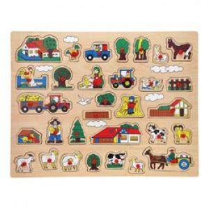 Houten inlegpuzzel